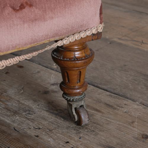 19TH CENTURY DEEP SEATED OPEN ARMCHAIR - ADDITIONAL PHOTO 11