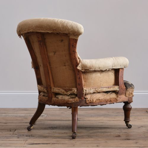 19TH CENTURY HOWARD STYLE ARMCHAIR - ADDITIONAL PHOTO 4