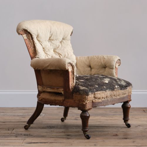 19TH CENTURY HOWARD STYLE ARMCHAIR - ADDITIONAL PHOTO 6