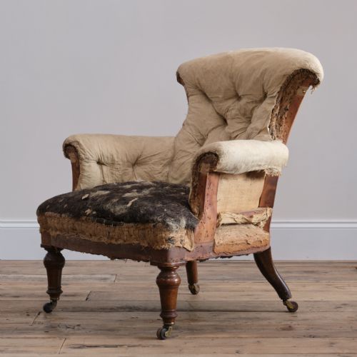 19TH CENTURY HOWARD STYLE ARMCHAIR - ADDITIONAL PHOTO 8