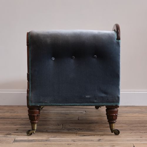 EARLY 19TH CENTURY REGENCY WILLIAM IV CHAISE LOUNGE - ADDITIONAL PHOTO 1