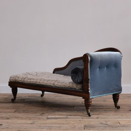 EARLY 19TH CENTURY REGENCY WILLIAM IV CHAISE LOUNGE - ADDITIONAL PHOTO 3