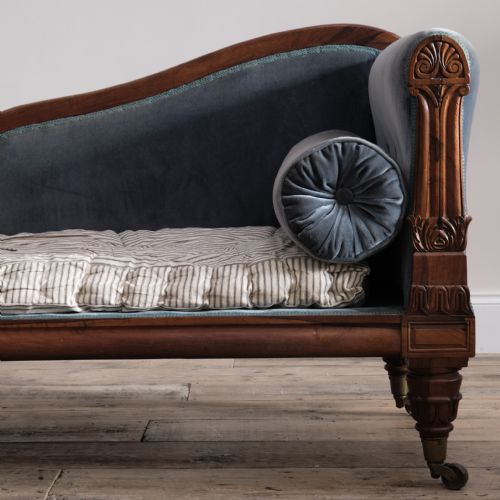 EARLY 19TH CENTURY REGENCY WILLIAM IV CHAISE LOUNGE - ADDITIONAL PHOTO 11