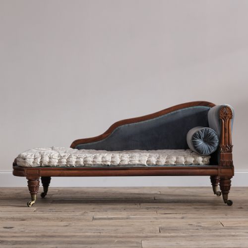 EARLY 19TH CENTURY REGENCY WILLIAM IV CHAISE LOUNGE - ADDITIONAL PHOTO 12