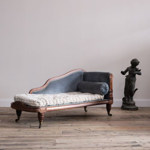 EARLY 19TH CENTURY REGENCY WILLIAM IV CHAISE LOUNGE - ADDITIONAL PHOTO 13