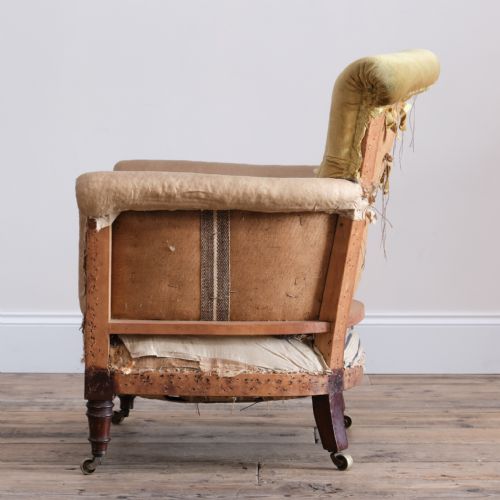 LATE 19TH CENTURY HOWARD 'STYLE' WOODSTOCK ARMCHAIR - ADDITIONAL PHOTO 6
