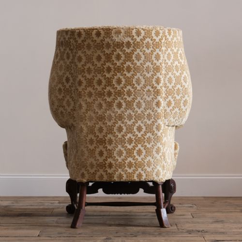 LARGE LATE 19TH CENTURY BARREL BACK ARMCHAIR - ADDITIONAL PHOTO 5