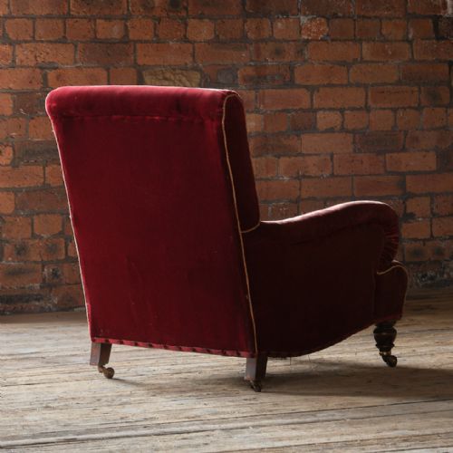 19TH CENTURY CARPET ARMCHAIR - ADDITIONAL PHOTO 4