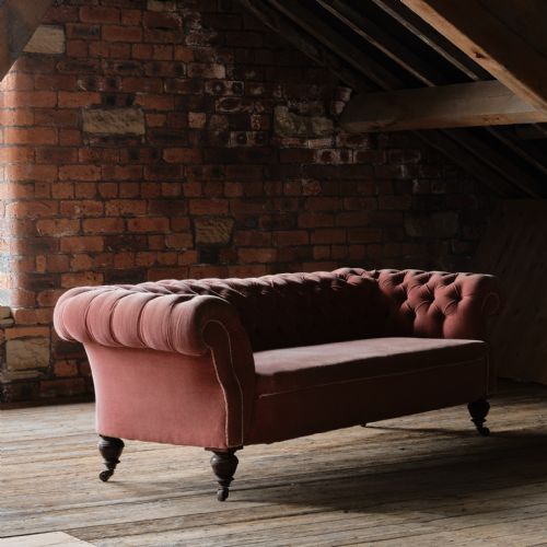 ANTIQUE HAMPTON SONS CHESTERFIELD SOFA - ADDITIONAL PHOTO 3