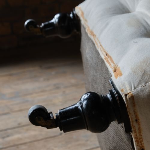 ANTIQUE HOWARD STYLE OPEN ARMCHAIR - ADDITIONAL PHOTO 7