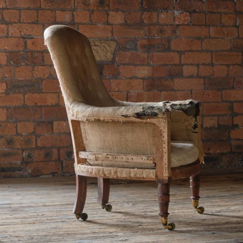 ANTIQUE REGENCY SIMULATED ROSEWOOD ARMCHAIR - ADDITIONAL PHOTO 1