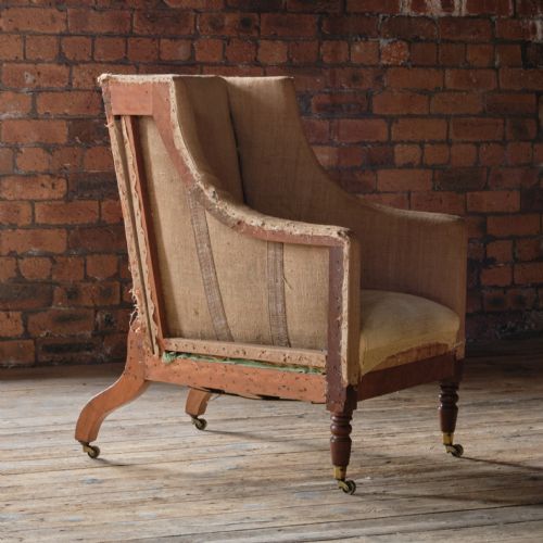 fig 1. Antique Georgian Country House Armchair