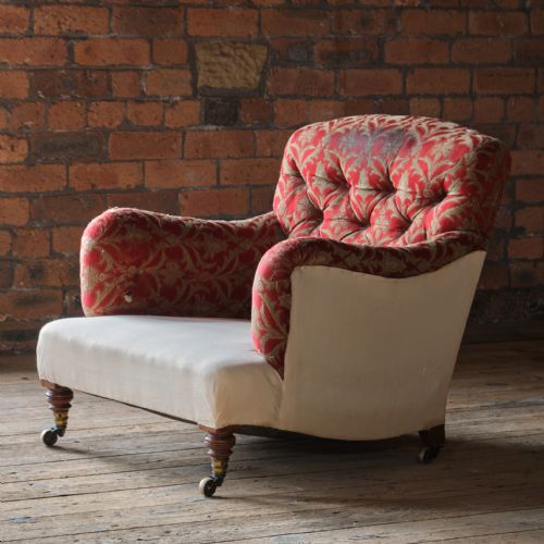 19TH CENTURY HOWARD SONS BRIDGEWATER ARMCHAIR - ADDITIONAL PHOTO 4