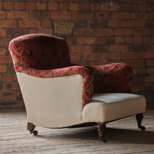 19TH CENTURY HOWARD SONS BRIDGEWATER ARMCHAIR - ADDITIONAL PHOTO 7