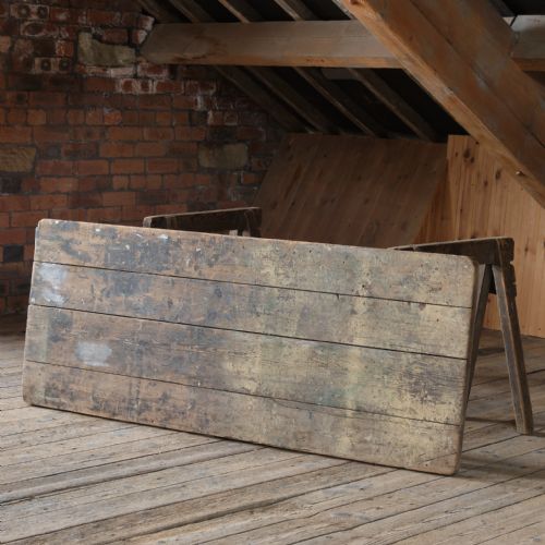 EARLY 20TH CENTURY PINE TRESTLE TABLE - ADDITIONAL PHOTO 3