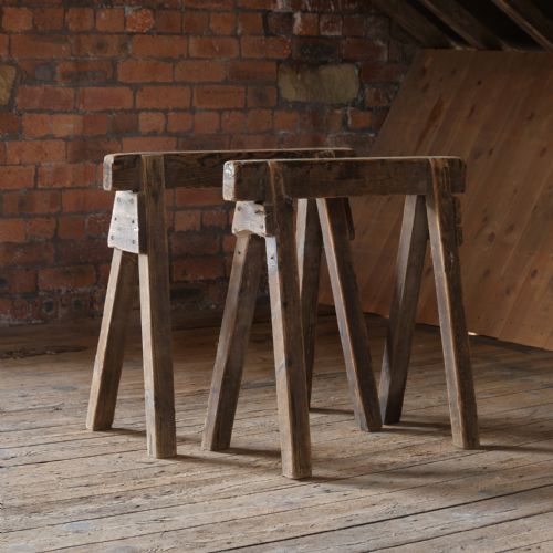 EARLY 20TH CENTURY PINE TRESTLE TABLE - ADDITIONAL PHOTO 5