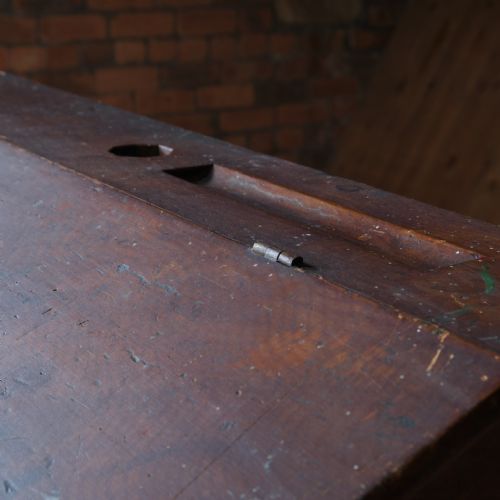 19TH CENTURY CLERKS DESK IN ORIGINAL PAINT - ADDITIONAL PHOTO 12
