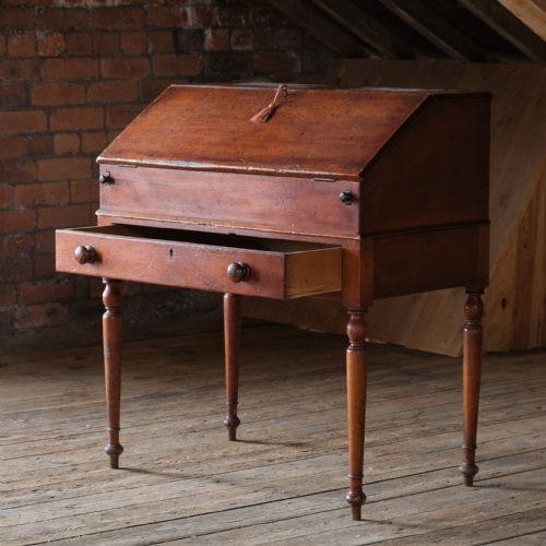 19TH CENTURY PAINTED PINE 2 PIECE BUREAU - ADDITIONAL PHOTO 2