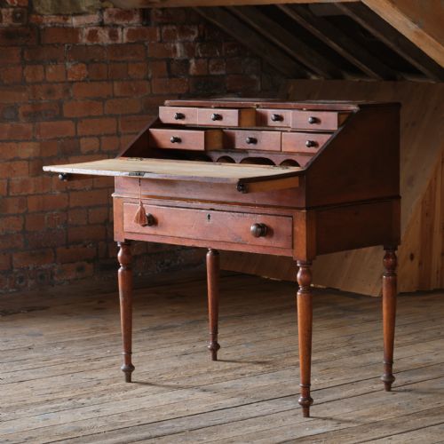 19TH CENTURY PAINTED PINE 2 PIECE BUREAU - ADDITIONAL PHOTO 4