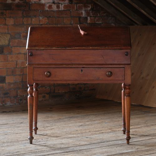 19TH CENTURY PAINTED PINE 2 PIECE BUREAU - ADDITIONAL PHOTO 6