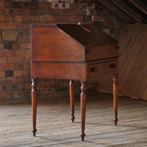 19TH CENTURY PAINTED PINE 2 PIECE BUREAU - ADDITIONAL PHOTO 7