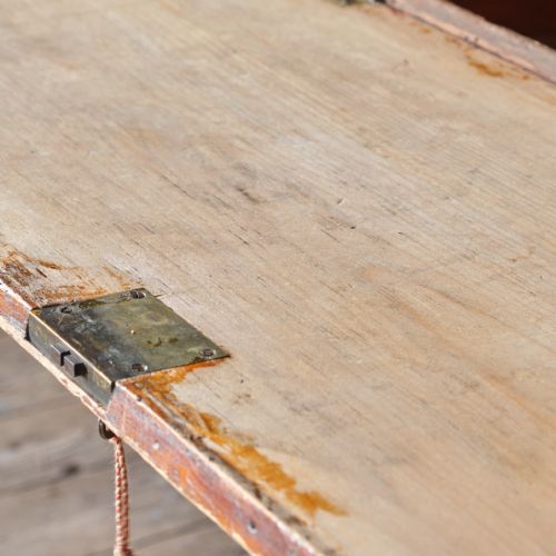 19TH CENTURY PAINTED PINE 2 PIECE BUREAU - ADDITIONAL PHOTO 12