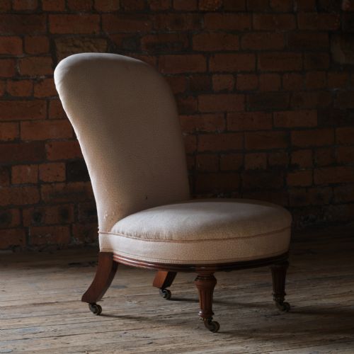Mid 19th Century Holland & Sons Slipper Chair