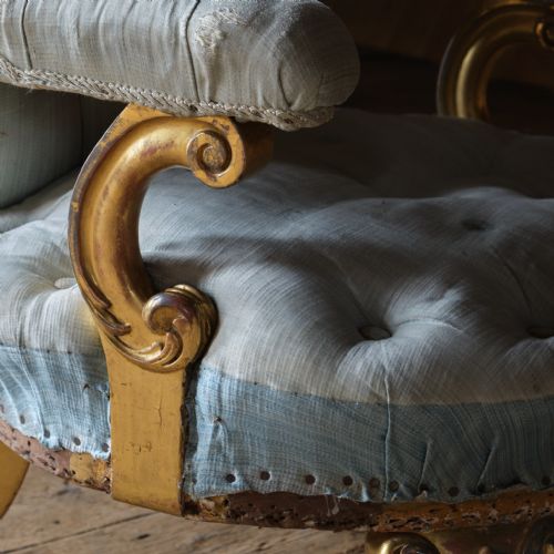 19TH CENTURY GILTWOOD OPEN ARMCHAIR - ADDITIONAL PHOTO 8