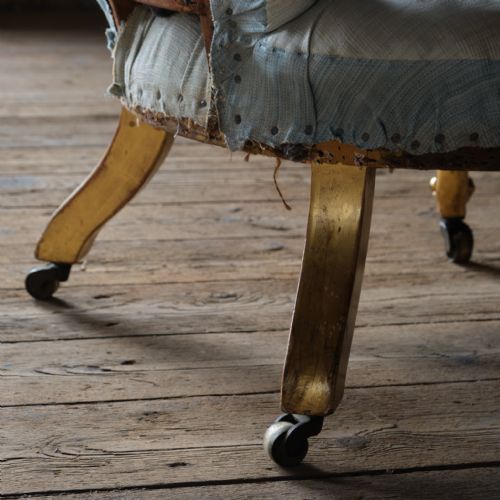 19TH CENTURY GILTWOOD OPEN ARMCHAIR - ADDITIONAL PHOTO 12
