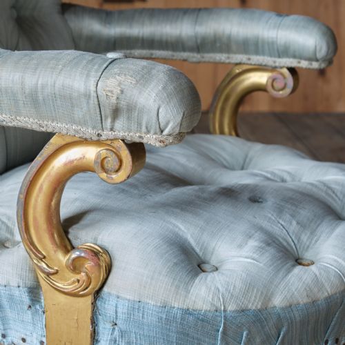 19TH CENTURY GILTWOOD OPEN ARMCHAIR - ADDITIONAL PHOTO 13