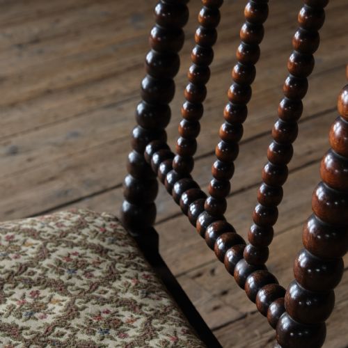EARLY 19TH CENTURY REGENCY BOBBIN SLIPPER CHAIR - ADDITIONAL PHOTO 7