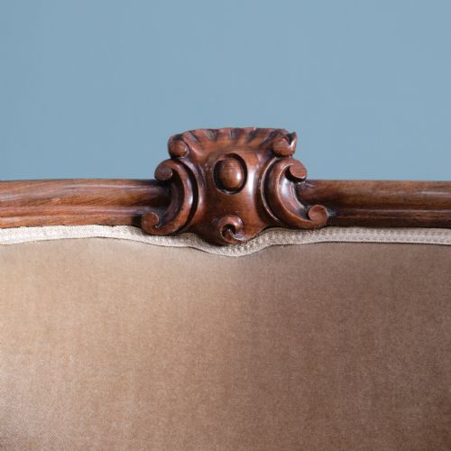 19TH CENTURY CARVED ROSEWOOD ARMCHAIR - ADDITIONAL PHOTO 11