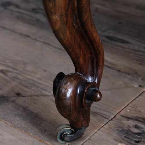 19TH CENTURY CARVED ROSEWOOD ARMCHAIR - ADDITIONAL PHOTO 16