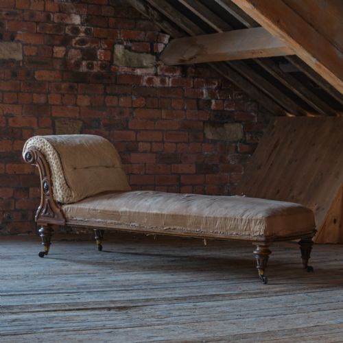 19th century aesthetic movement daybed - CATEGORY: ANTIQUE BEDS - DATED 1870