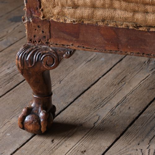 ANTIQUE EARLY 20TH CENTURY BARREL BACK ARMCHAIR - ADDITIONAL PHOTO 8