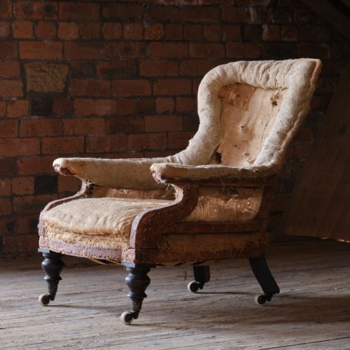 19TH CENTURY HOLLAND SONS 'STYLE' ARMCHAIR - ADDITIONAL PHOTO 1