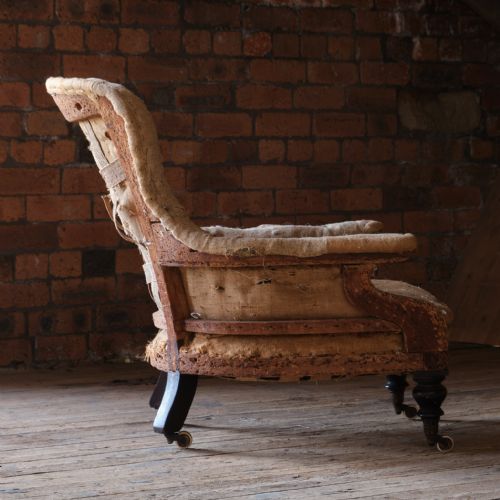 19TH CENTURY HOLLAND SONS 'STYLE' ARMCHAIR - ADDITIONAL PHOTO 3