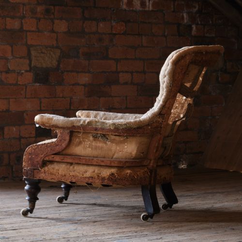 19TH CENTURY HOLLAND SONS 'STYLE' ARMCHAIR - ADDITIONAL PHOTO 6