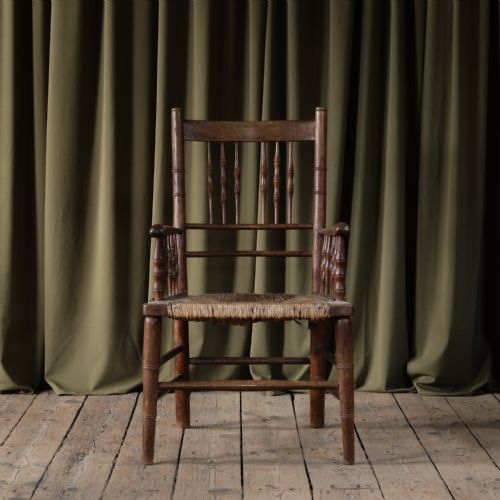 19th century sussex chair attributed to william morris - CATEGORY: ANTIQUE CHAIRS - DATED 1880