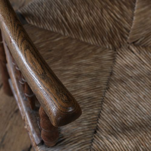 19TH CENTURY SUSSEX CHAIR ATTRIBUTED TO WILLIAM MORRIS - ADDITIONAL PHOTO 10