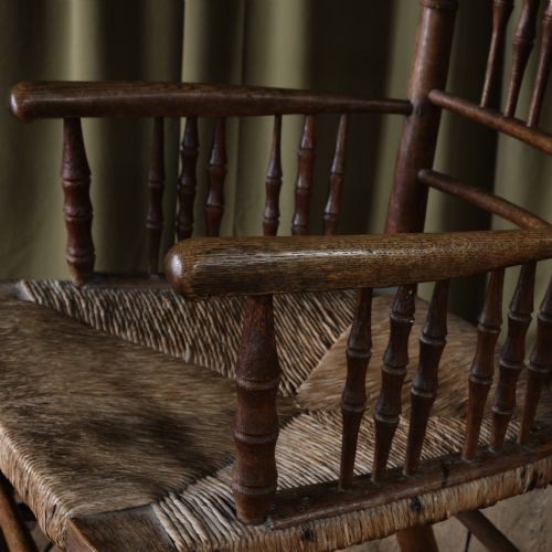 19TH CENTURY SUSSEX CHAIR ATTRIBUTED TO WILLIAM MORRIS - ADDITIONAL PHOTO 11