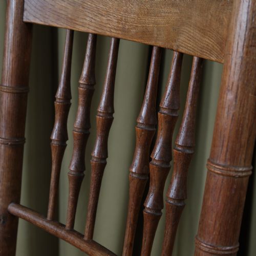19TH CENTURY SUSSEX CHAIR ATTRIBUTED TO WILLIAM MORRIS - ADDITIONAL PHOTO 12
