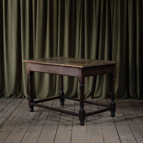 ANTIQUE VERNACULAR OAK SIDE TABLE - ADDITIONAL PHOTO 2