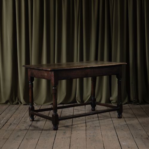 ANTIQUE VERNACULAR OAK SIDE TABLE - ADDITIONAL PHOTO 4