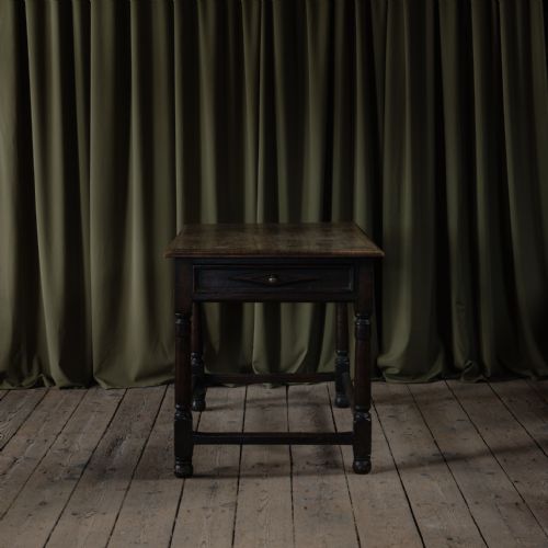 ANTIQUE VERNACULAR OAK SIDE TABLE - ADDITIONAL PHOTO 7