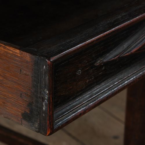 ANTIQUE VERNACULAR OAK SIDE TABLE - ADDITIONAL PHOTO 13