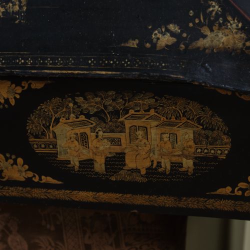 ANTIQUE 19TH CENTURY CHINOISERIE SEWING TABLE - ADDITIONAL PHOTO 7