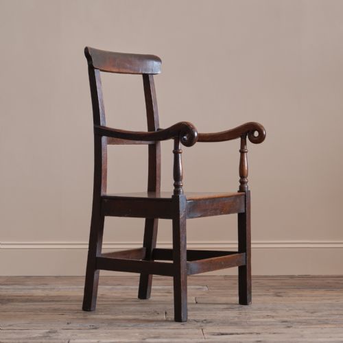 GEORGIAN ELM WELSH ARMCHAIR - ADDITIONAL PHOTO 1