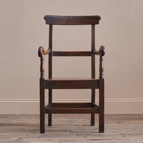 GEORGIAN ELM WELSH ARMCHAIR - ADDITIONAL PHOTO 2