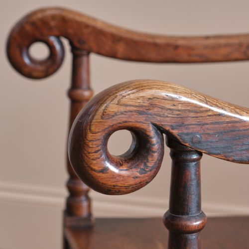GEORGIAN ELM WELSH ARMCHAIR - ADDITIONAL PHOTO 5